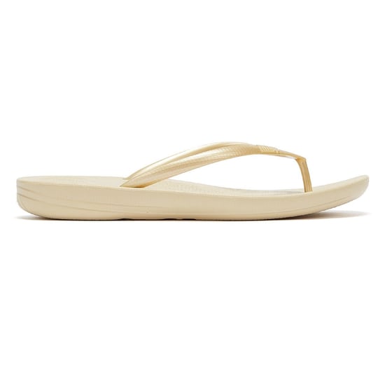 Fitflop IQushion Ergonomic Womens Gold Flip Flops - Image 5