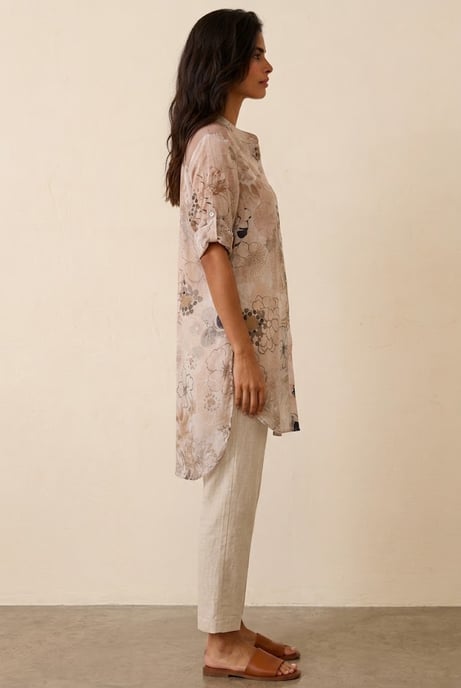 Camisa larga Botanical Breeze - Image 2
