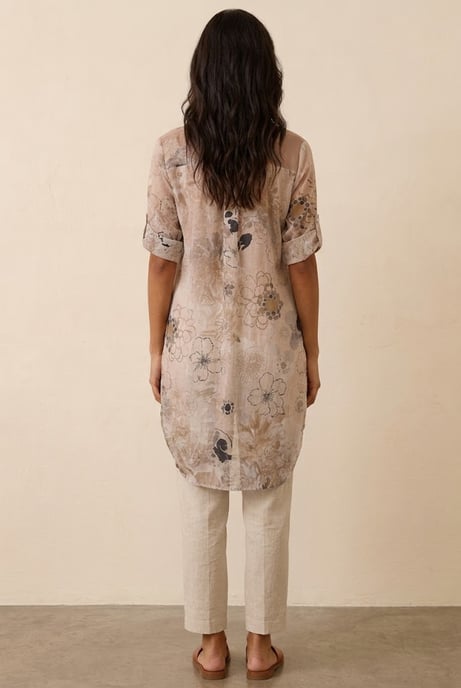 Camisa larga Botanical Breeze - Image 3