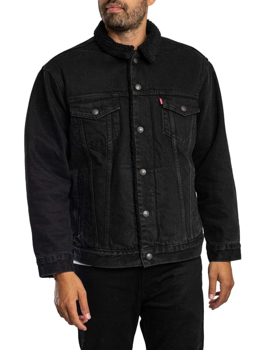 Levi's Chaqueta Sherpa De Corte Relajado, Negro - Image 2