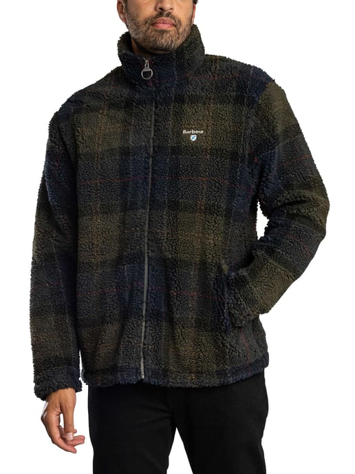 Barbour Chaqueta De Forro Polar Escocesa, Marrón - Image 1