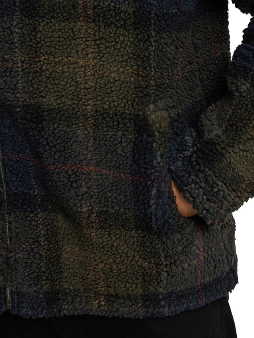 Barbour Chaqueta De Forro Polar Escocesa, Marrón - Image 4