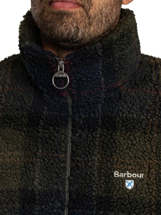 Barbour Chaqueta De Forro Polar Escocesa, Marrón - Image 5