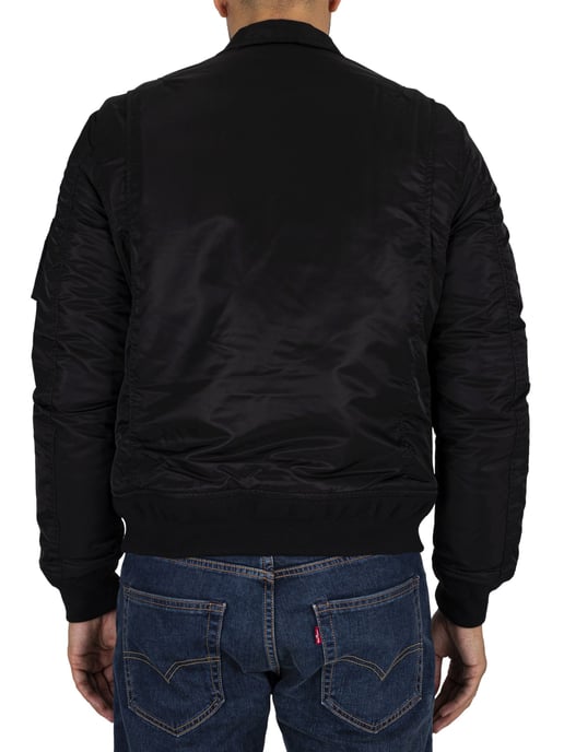 Schott Chaqueta De Bombardero Con Insignia Extraíble, Negro - Image 3