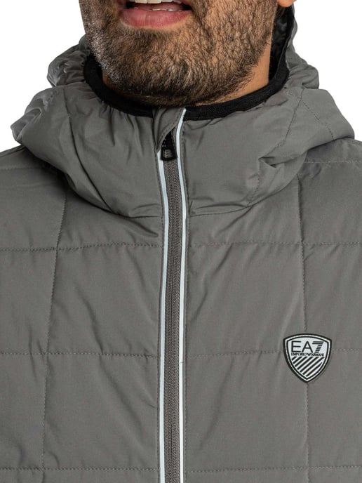 EA7 Chaqueta Train Premium, Gris - Image 5