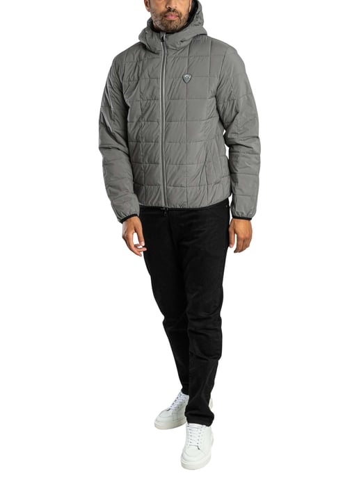 EA7 Chaqueta Train Premium, Gris - Image 6