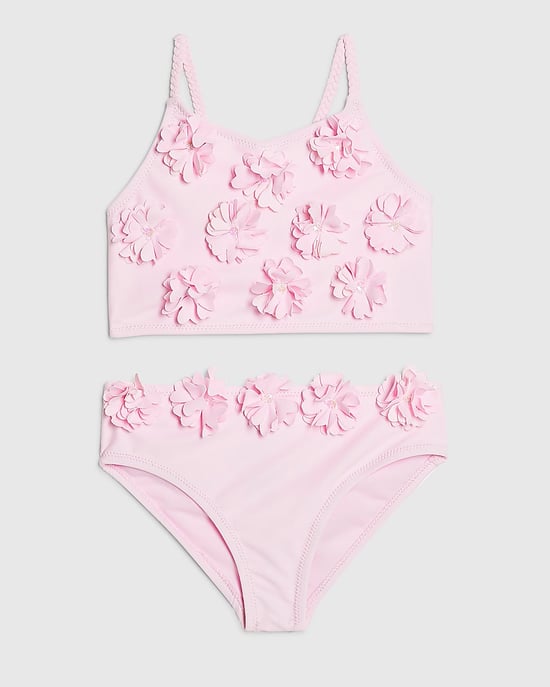 River Island Mini conjunto de tankini para niña rosa con flores Premium de 2 piezas - Image 1