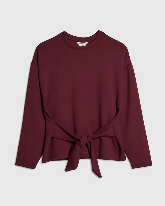 River Island Top de mujer Petite Rojo Premium con lazo delantero - Image 1