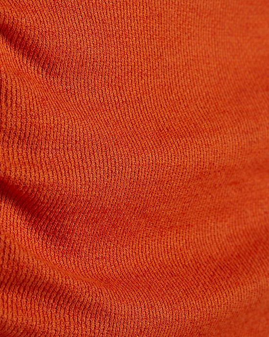 River Island Top drapeado de mujer Naranja con bajo de canalé - Image 5