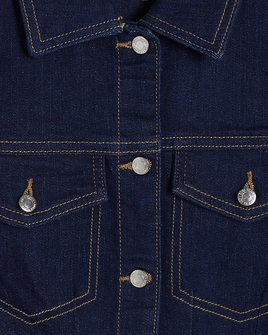 River Island Chaqueta vaquera de mujer Azul Entallada Con cuello Vaquera - Image 5