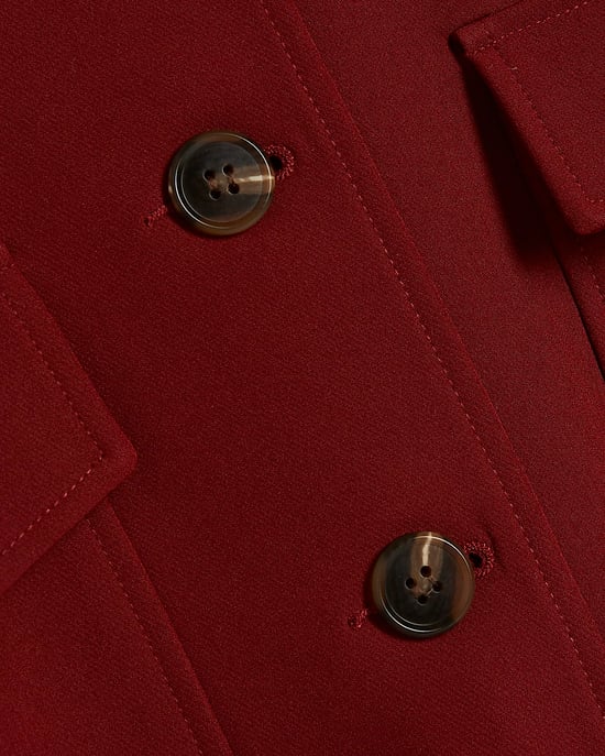 River Island Chaqueta bomber de mujer Roja Manga larga Detalle de bolsillos - Image 5