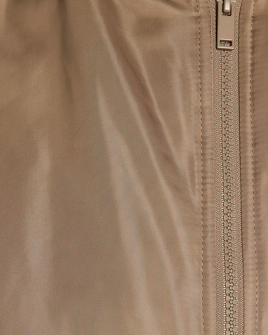 River Island Chaqueta bomber de mujer Marrón Oversized Bajo abullonado - Image 3