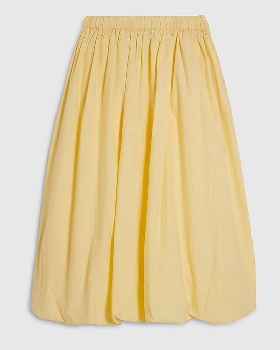 River Island Falda maxi de mujer Amarilla de popelina con bajo abullonado - Image 5