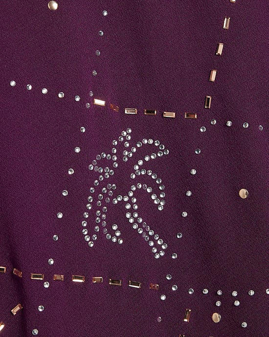River Island Camisa de mujer Morada con palmeras adornadas - Image 5