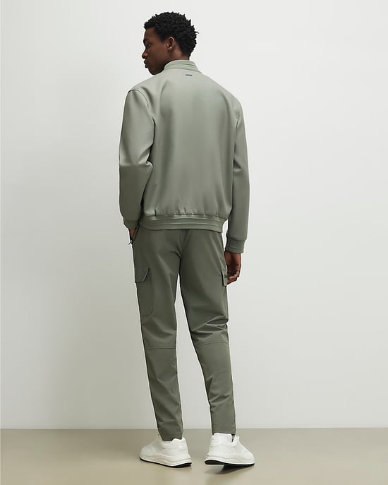 River Island Pantalón cargo de hombre Verde Skinny Fit con cordón - Image 4