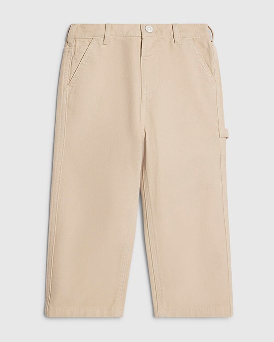River Island Pantalón de sarga corto para niño, Beige, Carpenter - Image 1