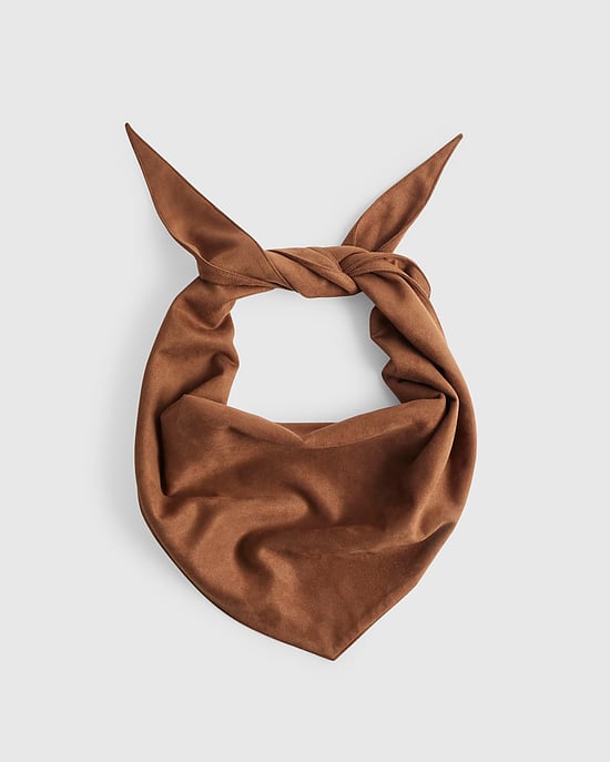 River Island Bufanda de mujer Marrón Ante sintético Multiuso - Image 2