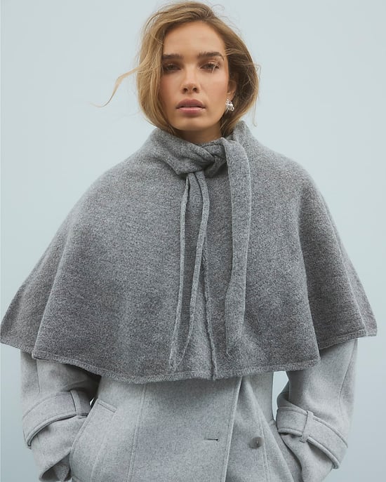 River Island Capa de punto gris para mujer sin mangas con detalle de lazo - Image 1