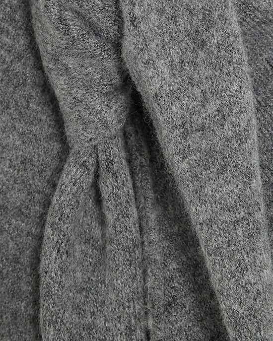 River Island Capa de punto gris para mujer sin mangas con detalle de lazo - Image 2