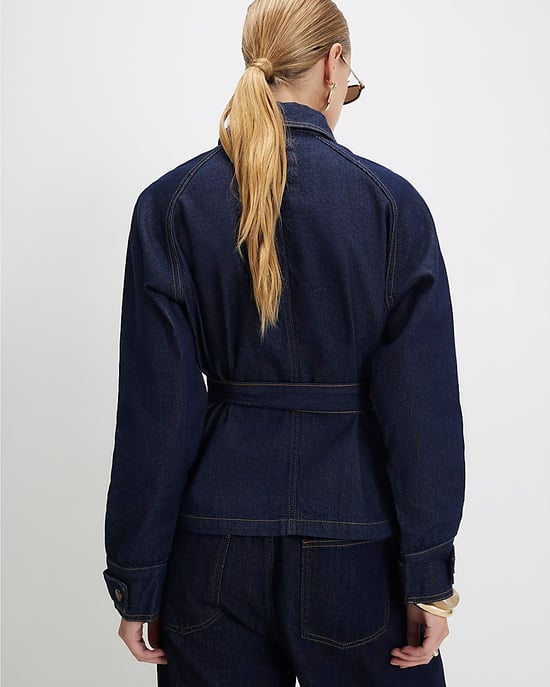 River Island Chaqueta trench de mujer Azul Denim Corta - Image 3