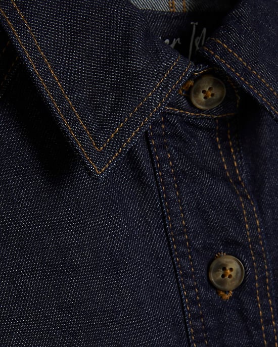 River Island Chaqueta trench de mujer Azul Denim Corta - Image 5