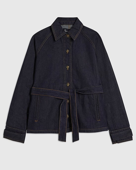 River Island Chaqueta trench de mujer Azul Denim Corta - Image 6