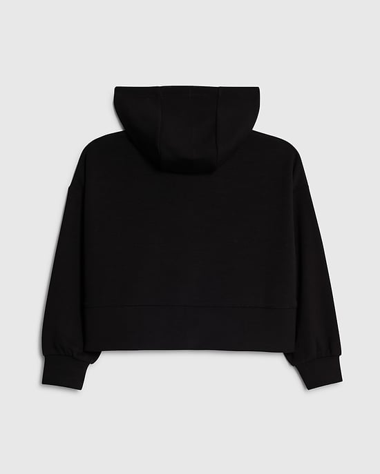 River Island Sudadera con capucha para niña Negra con tachuelas de manga larga - Image 4
