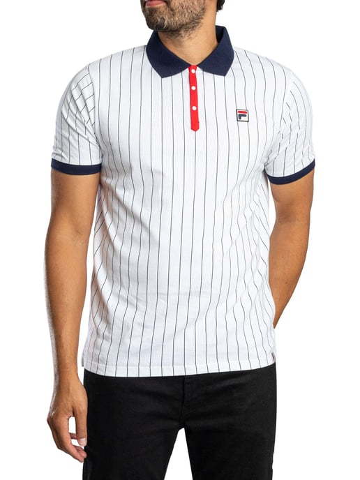 Fila Polo Clásico De Rayas Vintage, Blanco - Image 2