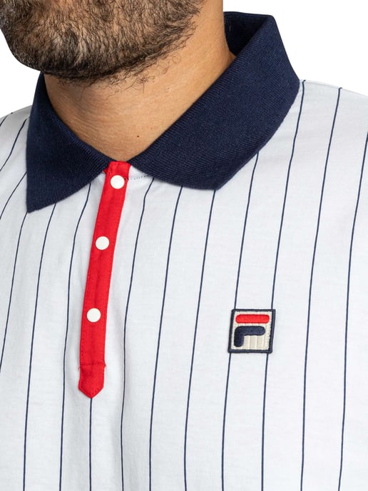 Fila Polo Clásico De Rayas Vintage, Blanco - Image 4