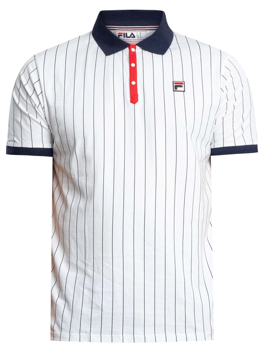 Fila Polo Clásico De Rayas Vintage, Blanco - Image 5