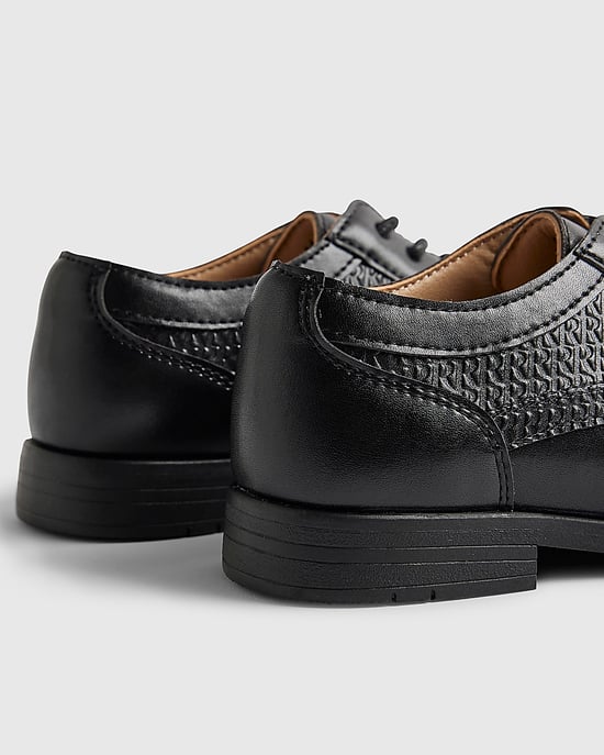 River Island zapatos de vestir para niño de piel sintética negra - Image 4