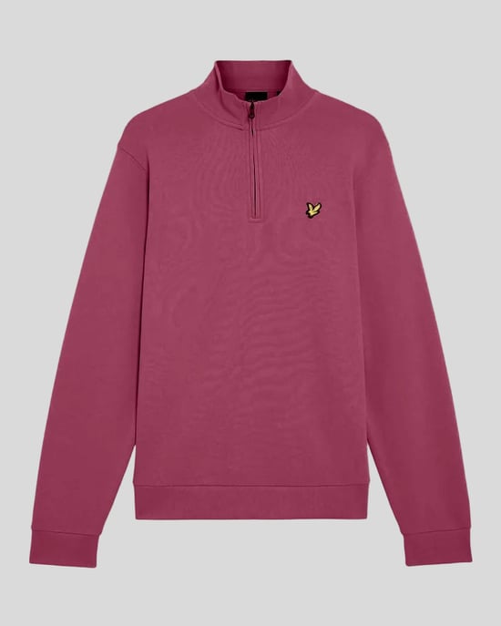 Lyle & Scott Sudadera de cuello alto con cremallera de un cuarto - Image 1