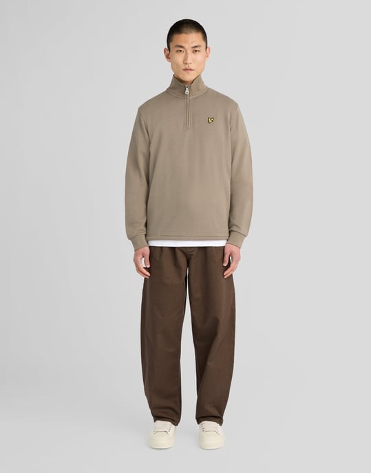 Lyle & Scott Sudadera Loopback con cremallera de 1/4 - Image 2