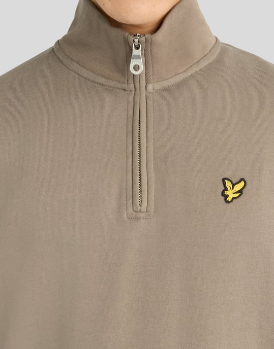 Lyle & Scott Sudadera Loopback con cremallera de 1/4 - Image 3