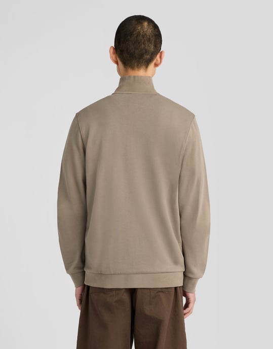 Lyle & Scott Sudadera Loopback con cremallera de 1/4 - Image 4