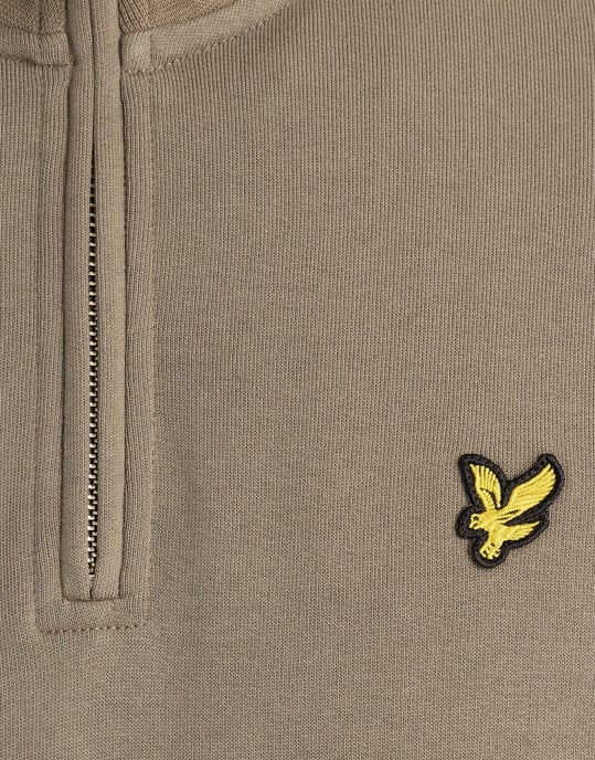 Lyle & Scott Sudadera Loopback con cremallera de 1/4 - Image 6