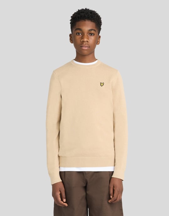 Jersey de algodón con cuello redondo - Image 1