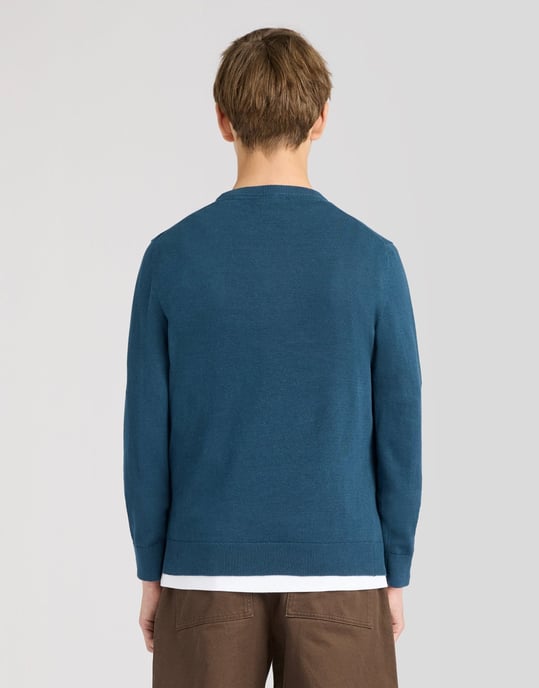 Jersey de algodón con cuello redondo - Image 4