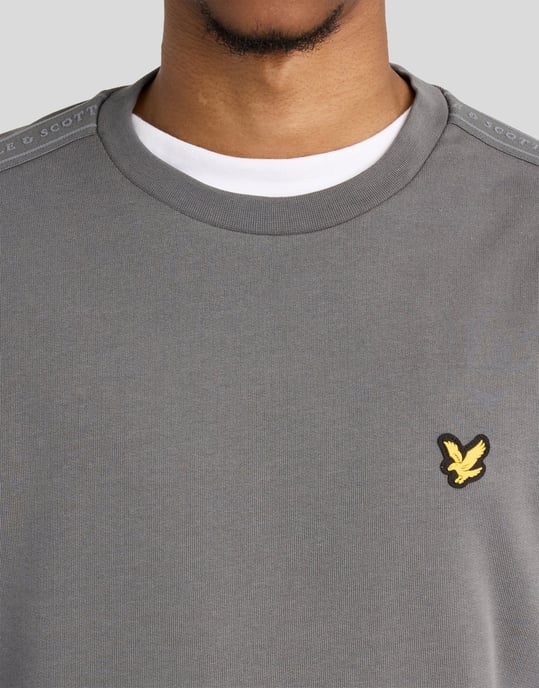 Sudadera de cuello redondo con cinta de jacquard - Image 3