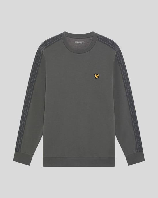 Sudadera de cuello redondo con cinta de jacquard - Image 5
