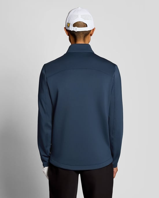 Lyle & Scott Chaqueta de golf híbrida acolchada con cremallera completa - Image 4