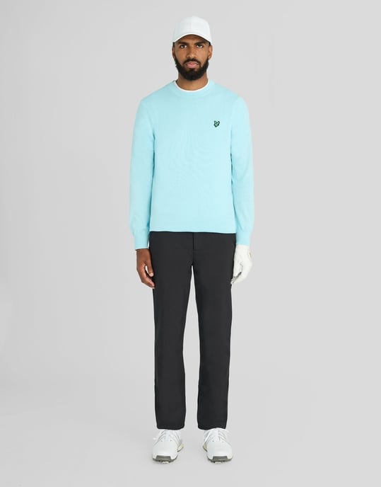 Golf Polyblend Jersey de cuello redondo - Image 2
