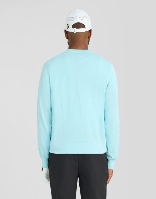 Golf Polyblend Jersey de cuello redondo - Image 4