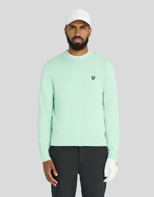 Golf Polyblend Jersey de cuello redondo - Image 1