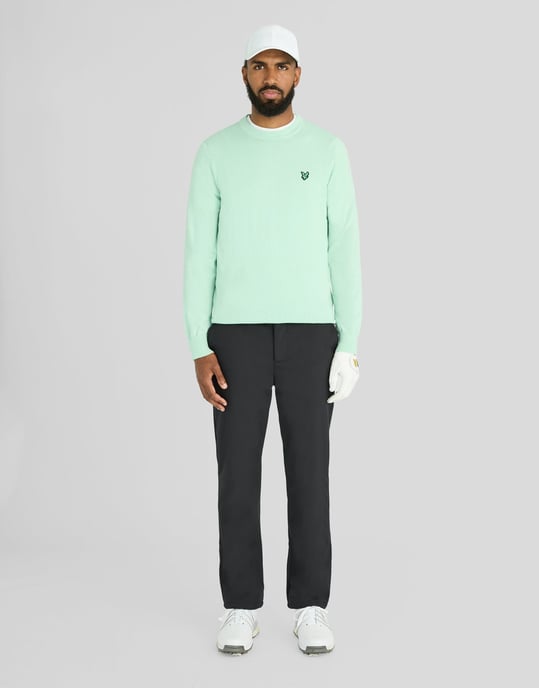 Golf Polyblend Jersey de cuello redondo - Image 2