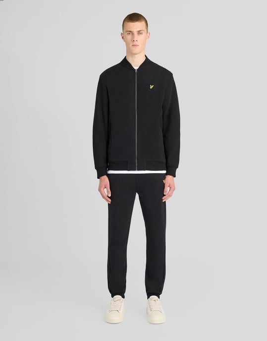 Chaqueta bomber de jersey de efecto ante - Image 2