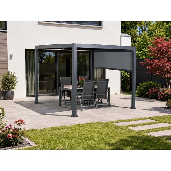 Garden Impressions Ryan pared lateral textil para pérgola 300 cm - Image 4