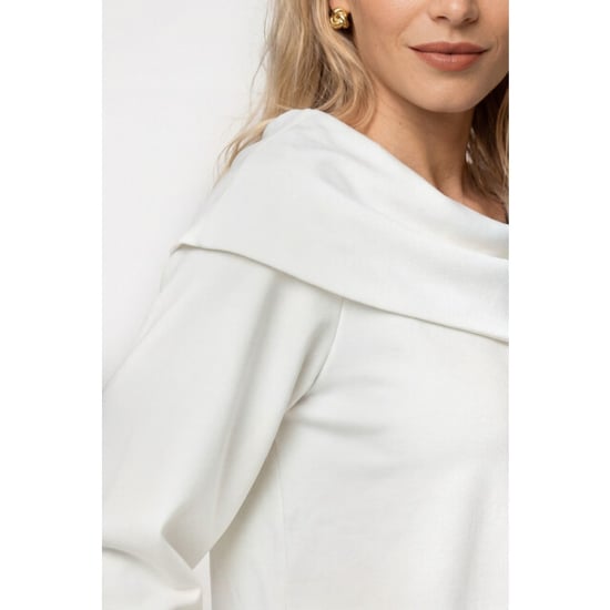 Monari jersey con escote Carmen 809858 102 blanco roto - Image 3