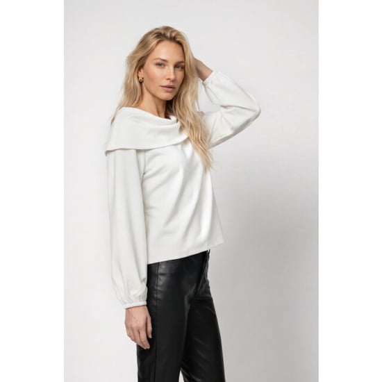 Monari jersey con escote Carmen 809858 102 blanco roto - Image 6