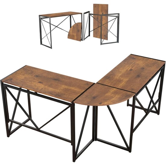 Furnilux Oasis escritorio esquinero negro 135x45x75 cm - Image 3
